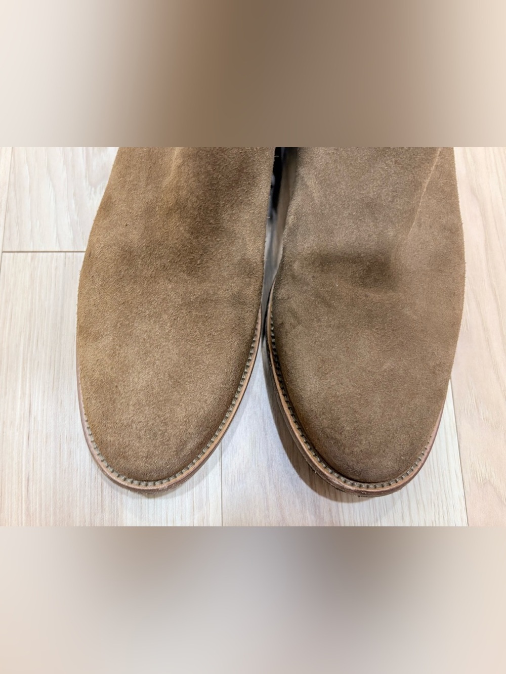Fairfax & Favor Amira Flat Boot Tan Suede Leather 42 10 - Picture 11 of 11
